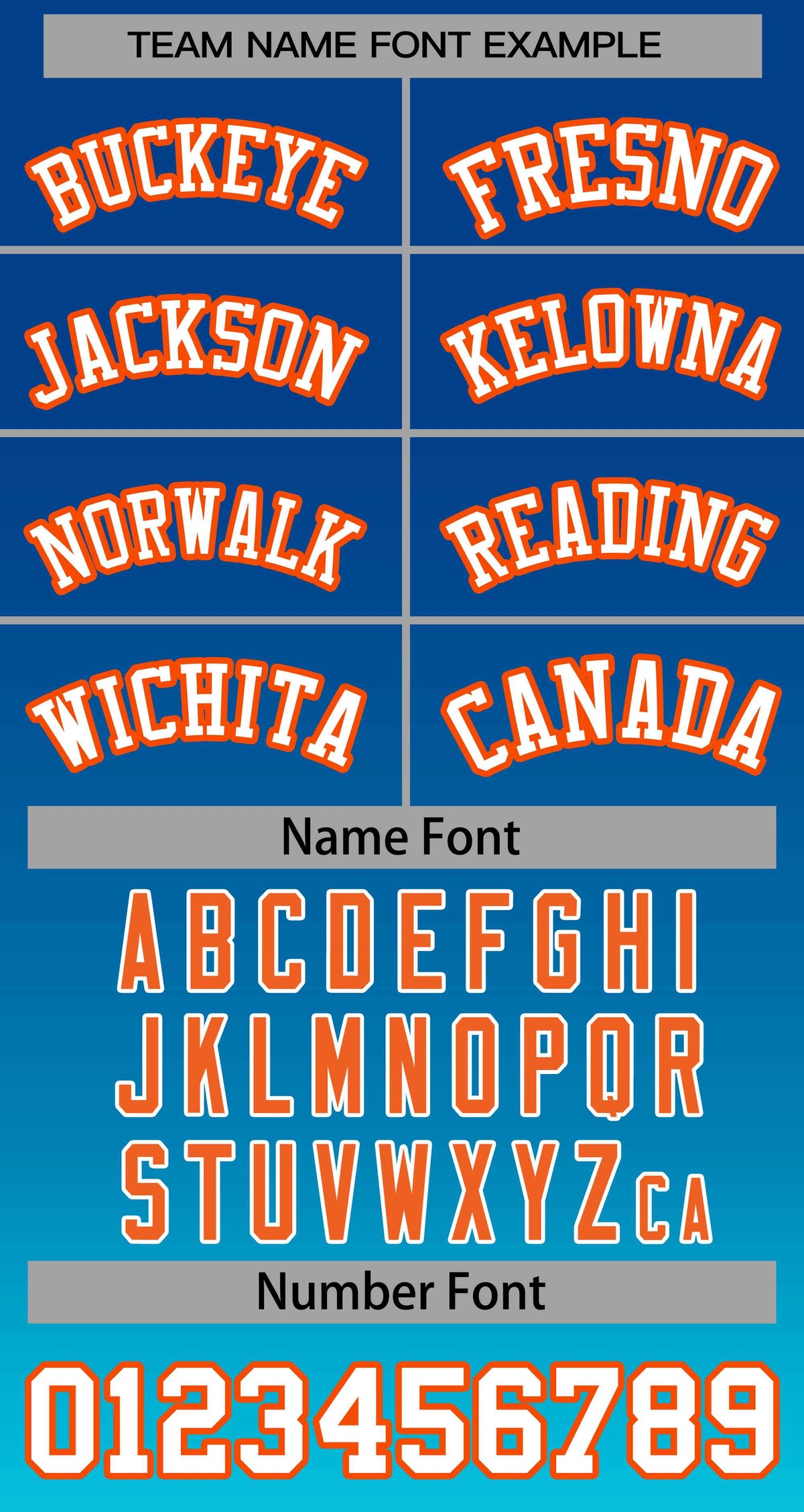 Benutzerdefinierte Royal Sky Blau-Orange Gradienten Streifen Mode Authentische Baseball Jersey