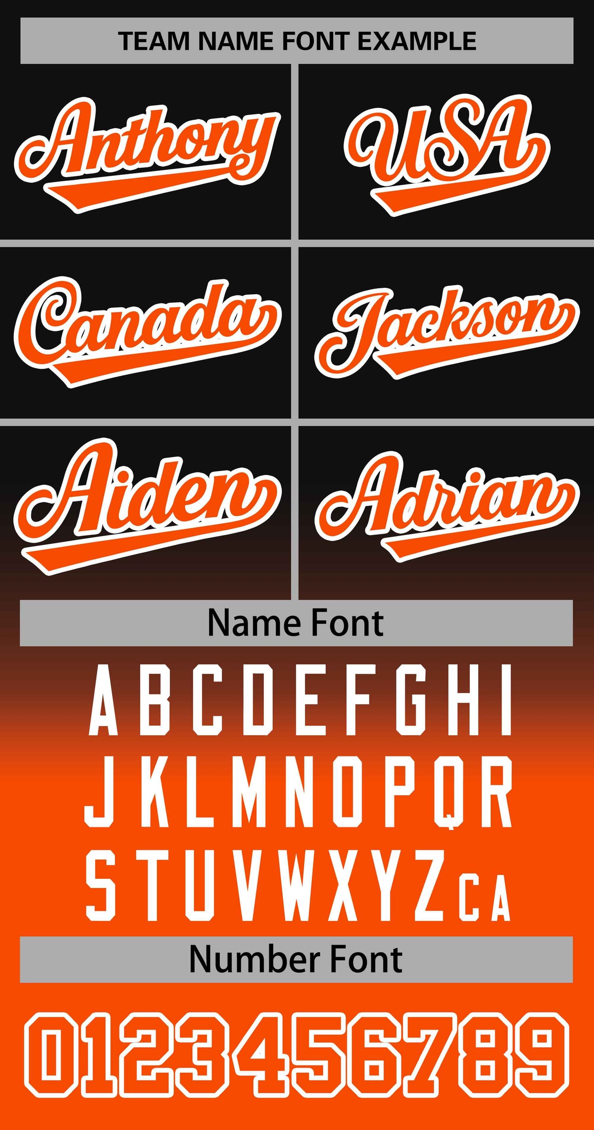 Benutzerdefinierte Schwarz Orange-Weiß Gradienten Streifen Mode Authentische Baseball Jersey