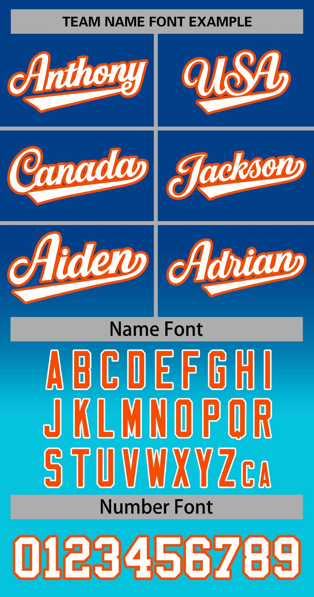 Benutzerdefinierte Royal Sky Blau-Orange Gradienten Streifen Mode Authentische Baseball Jersey