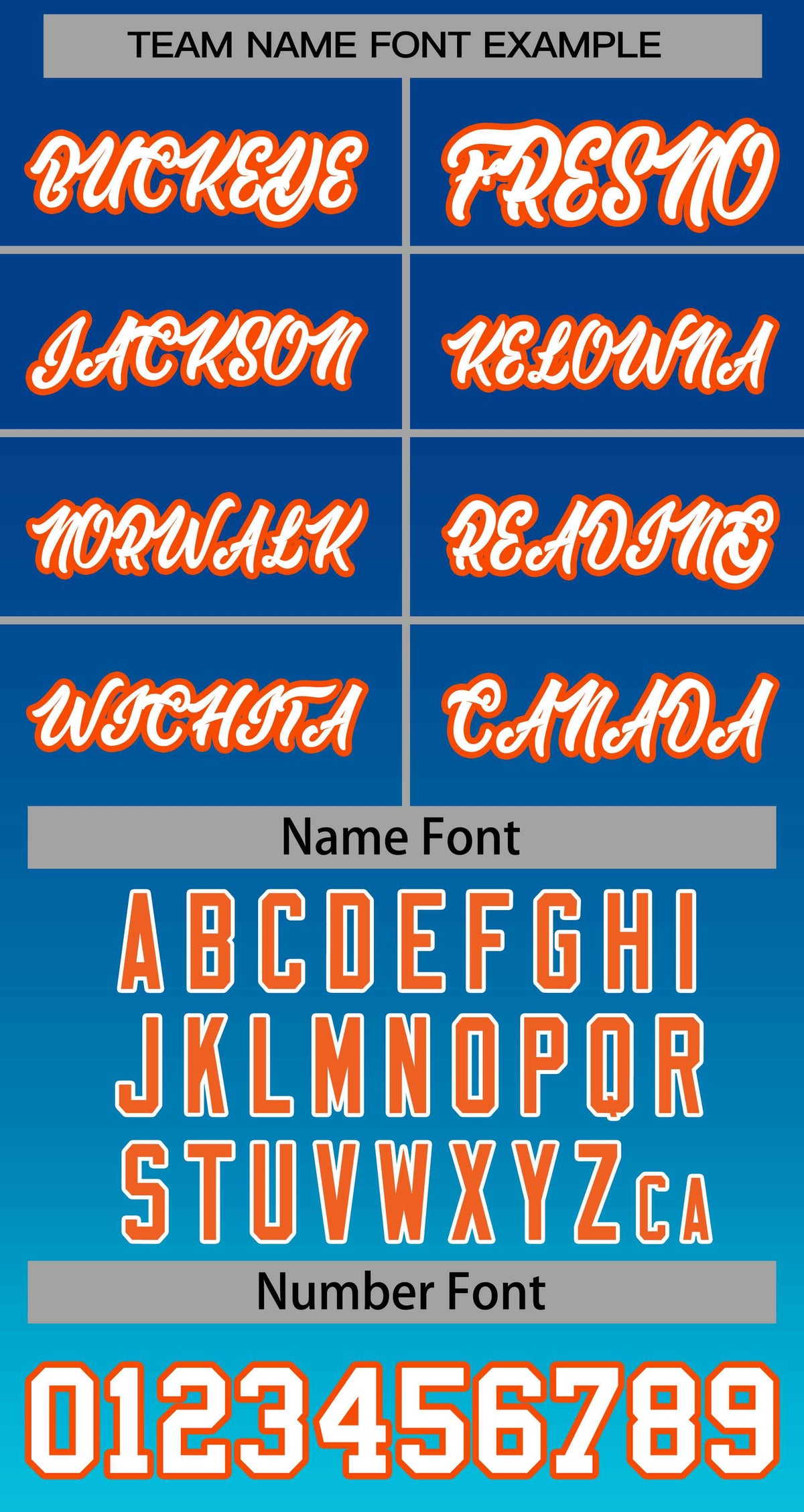 Benutzerdefinierte Royal Sky Blau-Orange Gradienten Streifen Mode Authentische Baseball Jersey