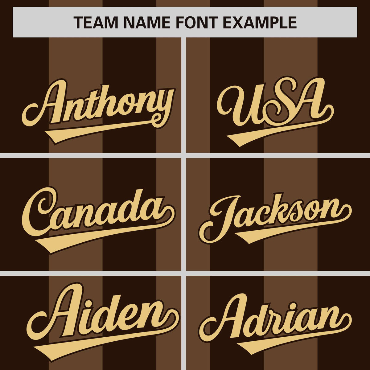 Custom Light Brown Brown Thick Stripe Fashion Authentic Baseball jersey | KXKSHOP