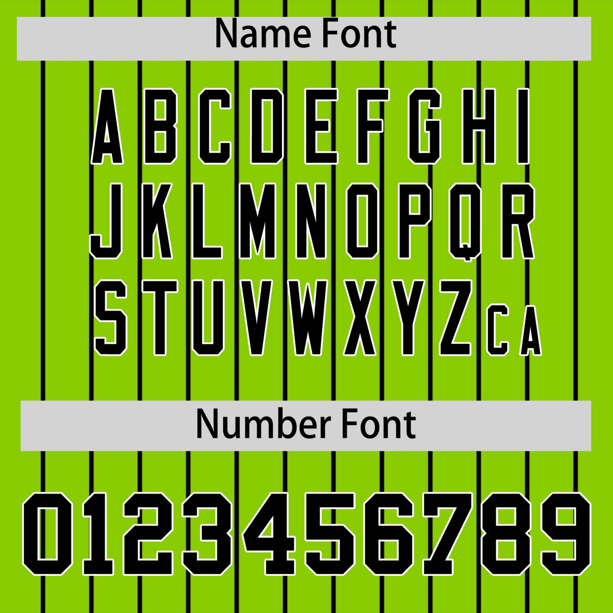 Custom Black Neon Green Pinstripe Personalized Two-Tone Authentic Baseball Jersey