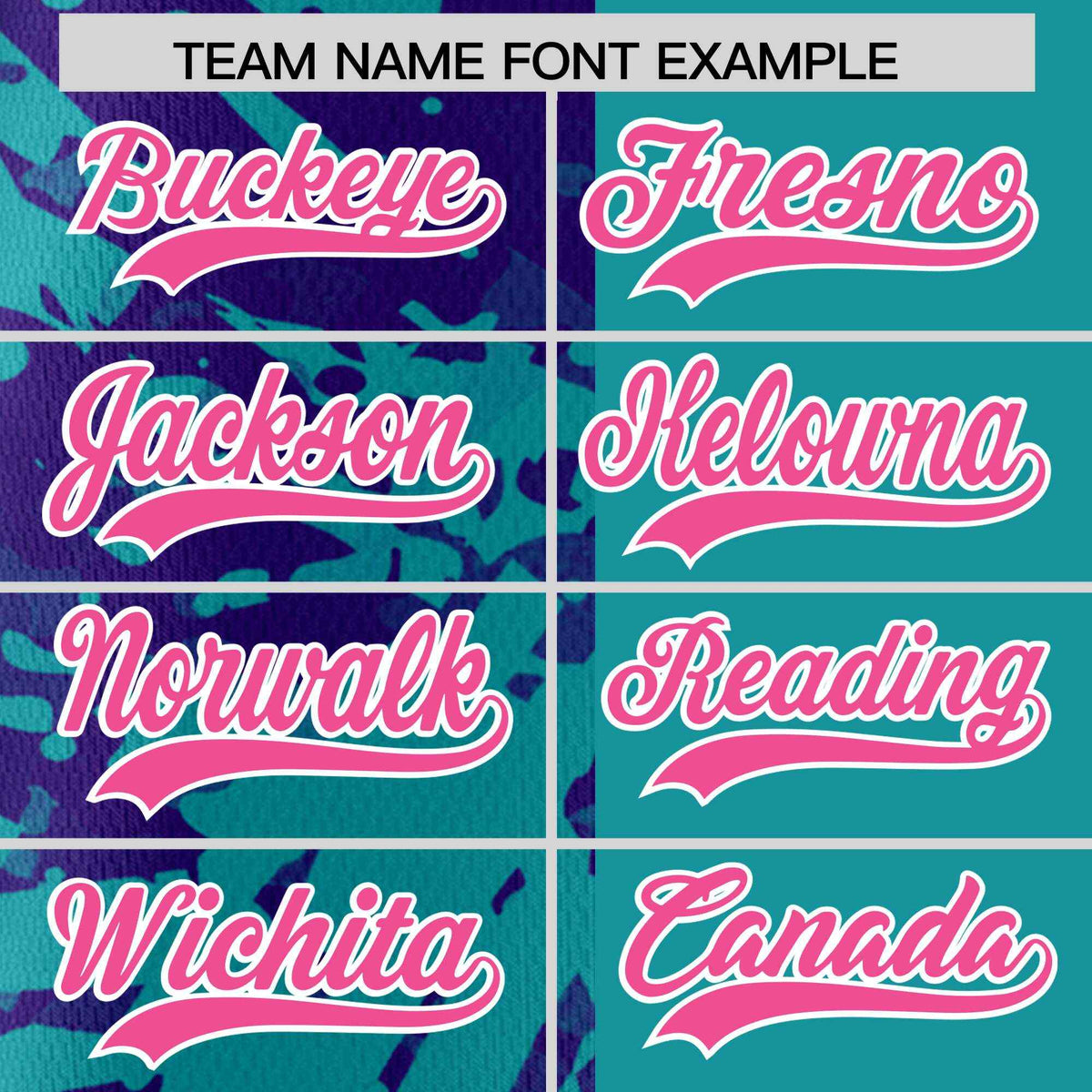 Custom Teal Purple Split Personalized Graffiti Raglan Sleeve Authentic Baseball Jersey