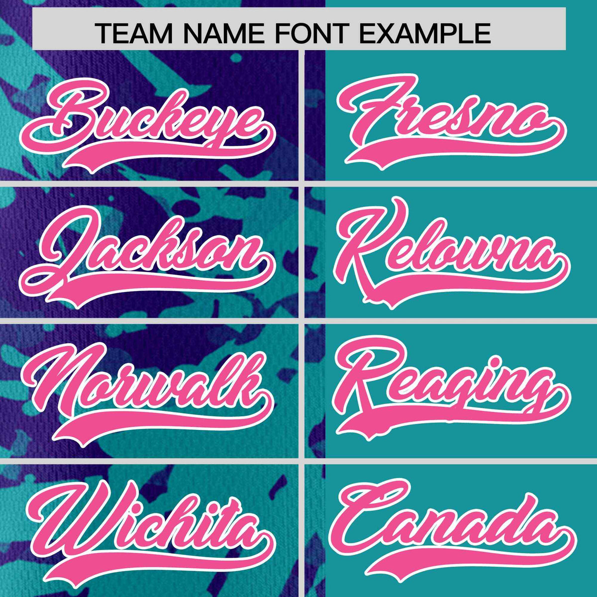 Custom Teal Purple Split Personalized Graffiti Raglan Sleeve Authentic Baseball Jersey