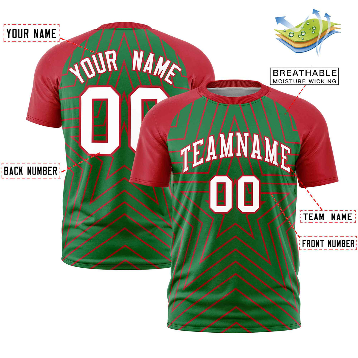 VVHL Green Red-White S7-Sicilian-Slicers T-Shirt | KXKSHOP