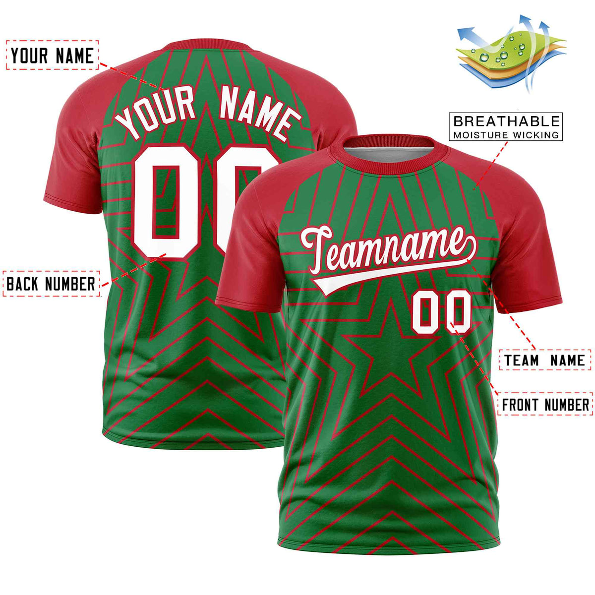 VVHL Green Red-White S7-Sicilian-Slicers T-Shirt | KXKSHOP