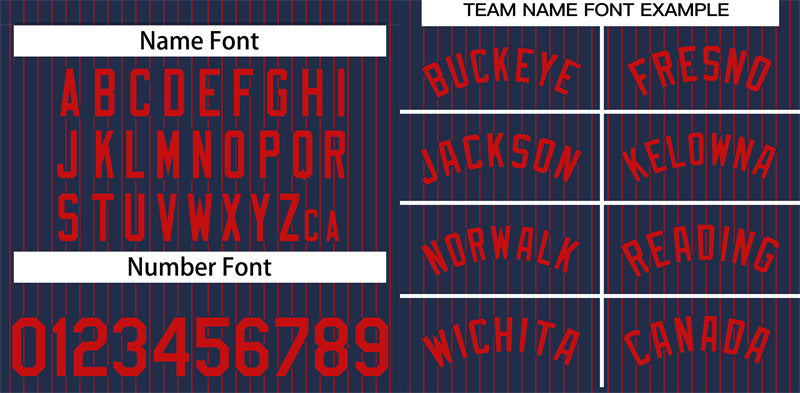 Benutzerdefinierte Marineblau Rot Streifen Mode Authentische Baseball Jersey