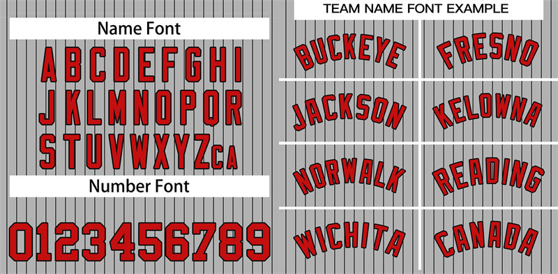Benutzerdefinierte grau rot-marineblau gestreiften Mode authentische Baseball Jersey