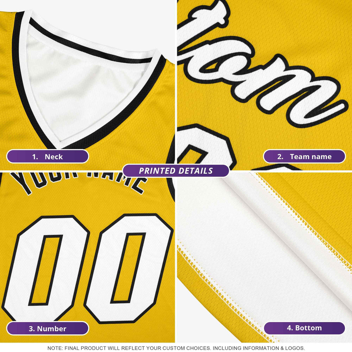 Maillot de basket-ball personnalisé orange et blanc classique en maille