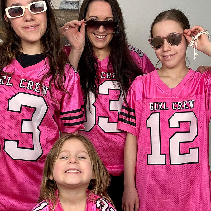 Custom Pink White Classic Style Mesh Authentic American Football Jersey| KXKSHOP