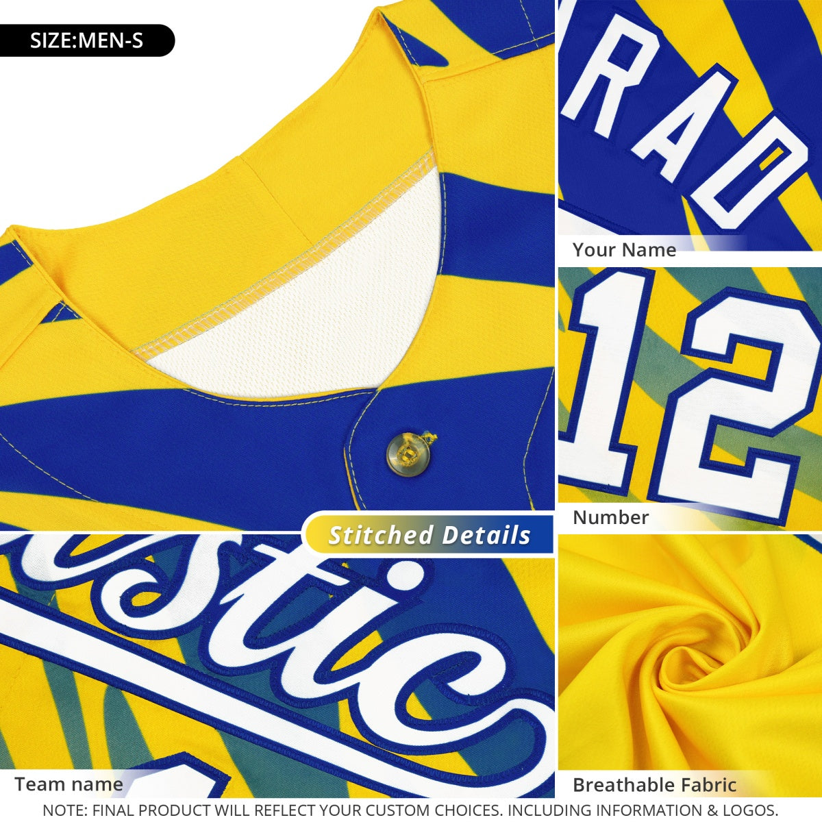 Custom Black Royal Blue Side Camo Style Personalization Baseball Jersey| KXKSHOP