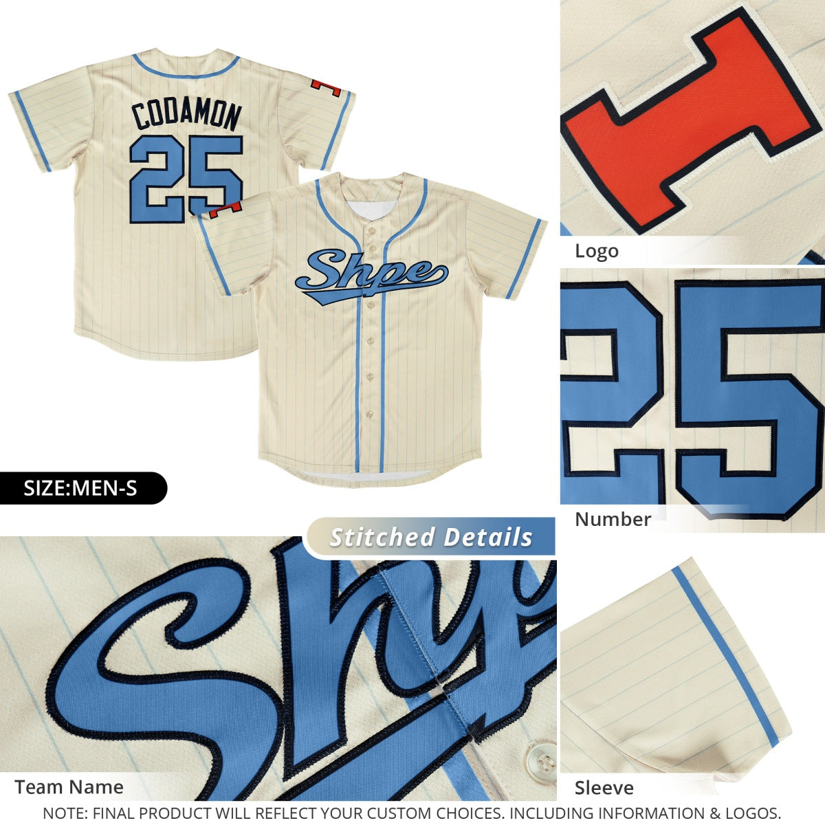 Custom Navy Yellow White Mexican style Lightweight Baseball Jersey| KXKSHOP