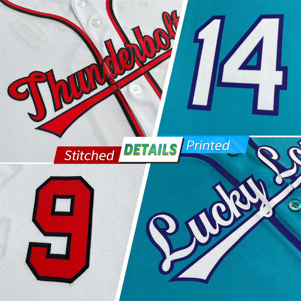 Custom Baseball Black White-Crimson Classic Style Authentic Baseball Jersey