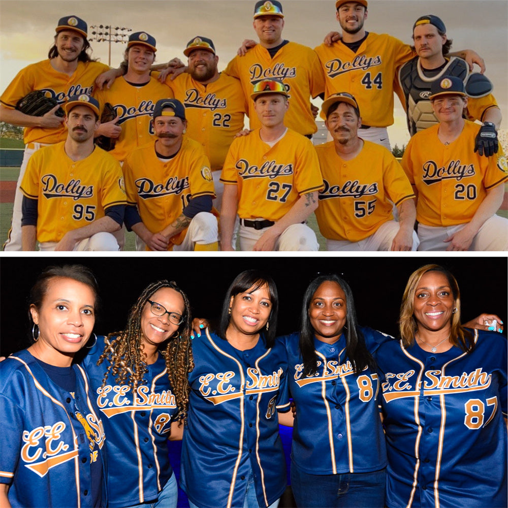 Custom Light Blue Yellow-White Classic Style Authentic Baseball Jersey