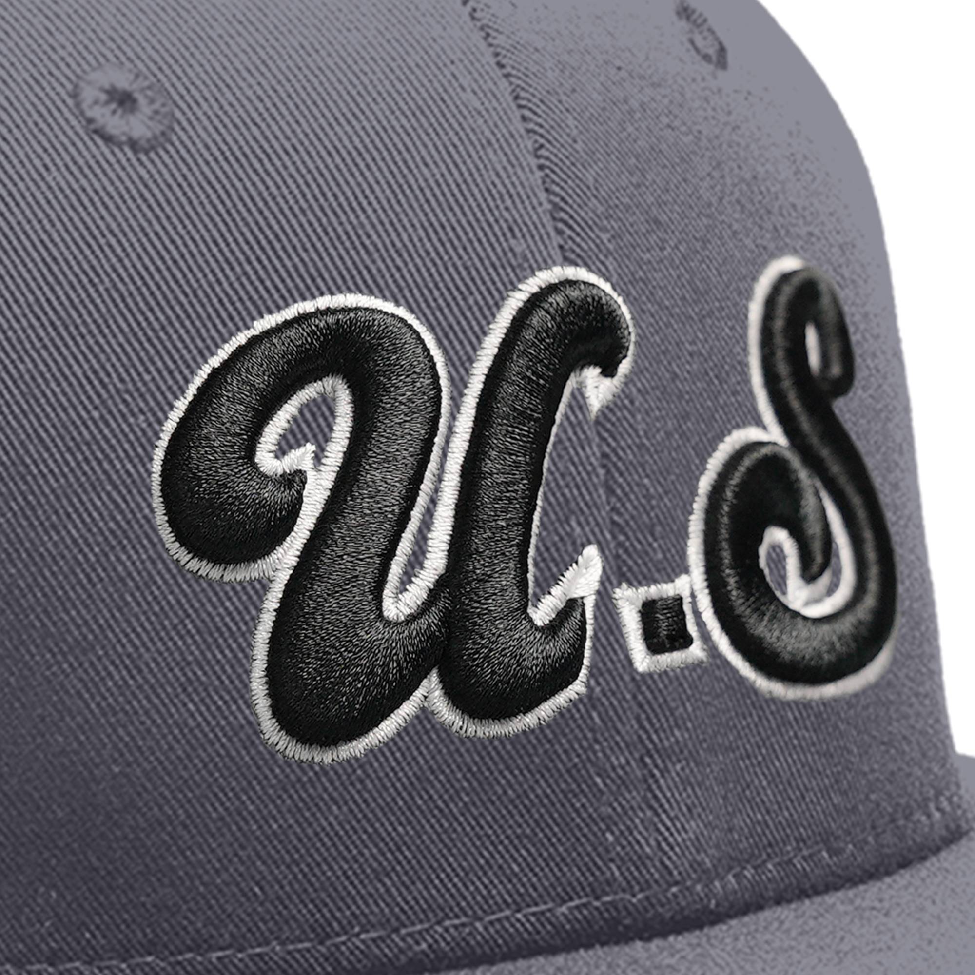 Custom White 3D Puff Embroidery Flat Embroidery Flat Eaves Sport Baseball Cap Design for Men/Women/Youth
