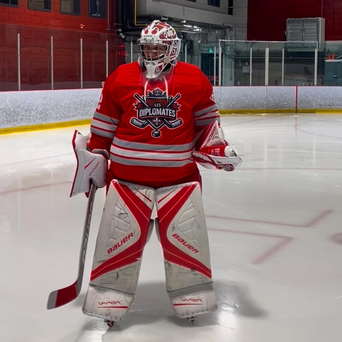 Custom Red White-Black Classic Style Hockey Jersey | KXKSHOP