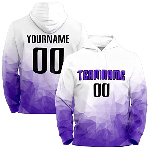 Custom Purple Graffiti Pattern Sports Pullover Sweatshirt Hoodie| KXKSHOP