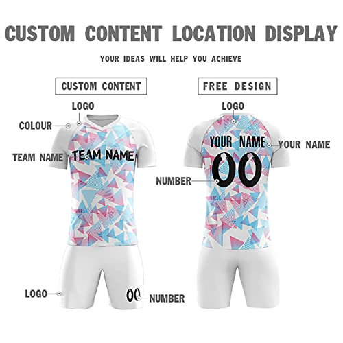 Custom White Sports Training Football Kits Jersey