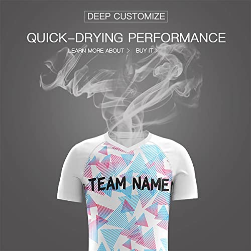Custom White Sports Training Football Kits Jersey