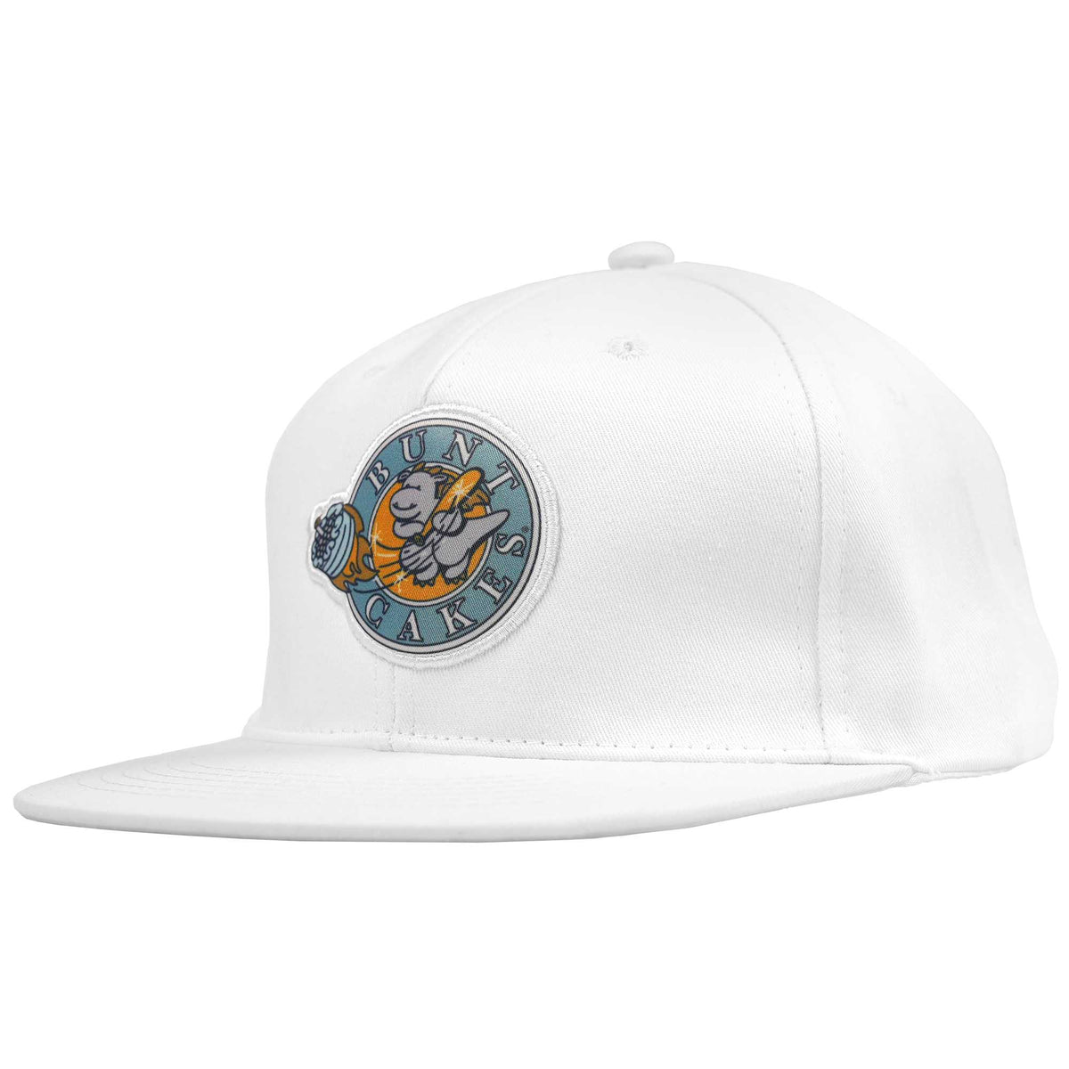 Custom White 3D Puff Embroidery Flat Embroidery Flat Eaves Sport Baseball Cap Design for Men/Women/Youth