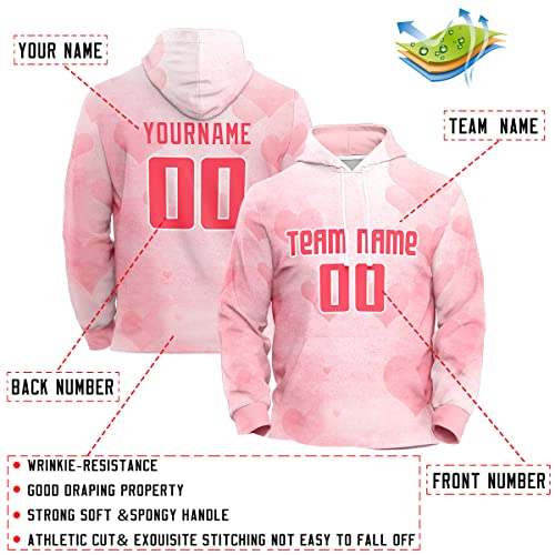 Custom Pink Graffiti Pattern Sports Pullover Sweatshirt Hoodie| KXKSHOP