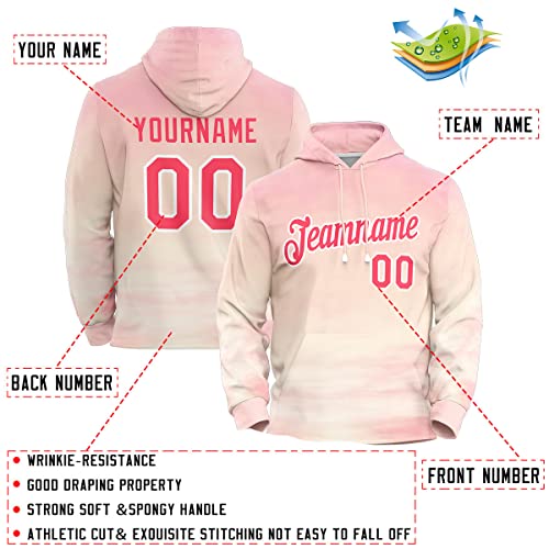 Custom Pink Graffiti Pattern Sports Pullover Sweatshirt Hoodie| KXKSHOP