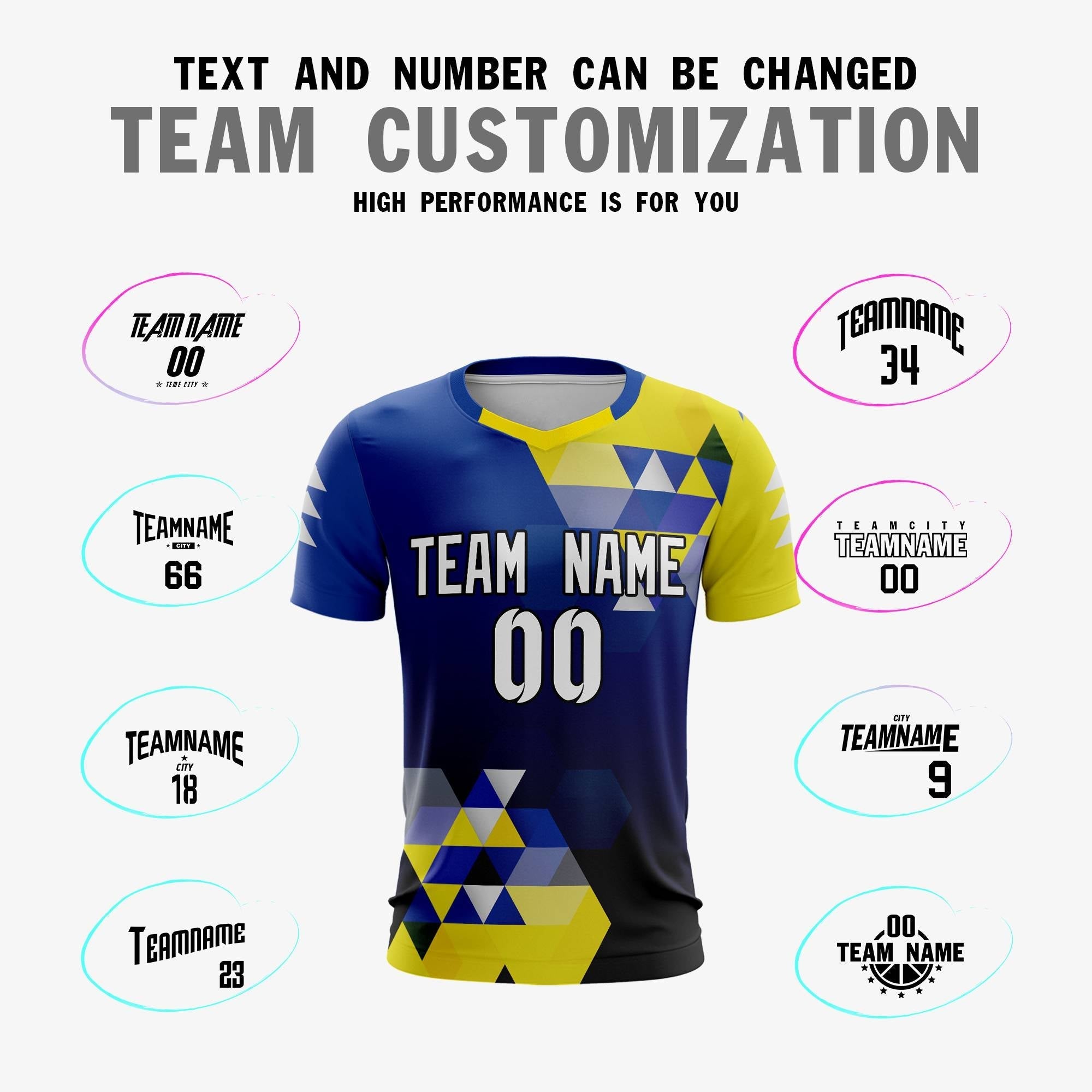 Custom Black White Royal Breathable Sport Football Shirt Jersey