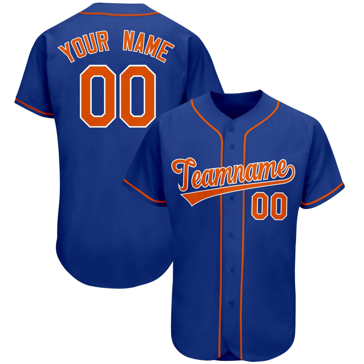 Custom Royal Team Classic Style Authentic Baseball Jersey| KXKSHOP