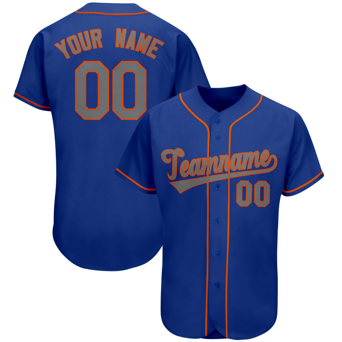 Custom Royal Team Classic Style Authentic Baseball Jersey| KXKSHOP
