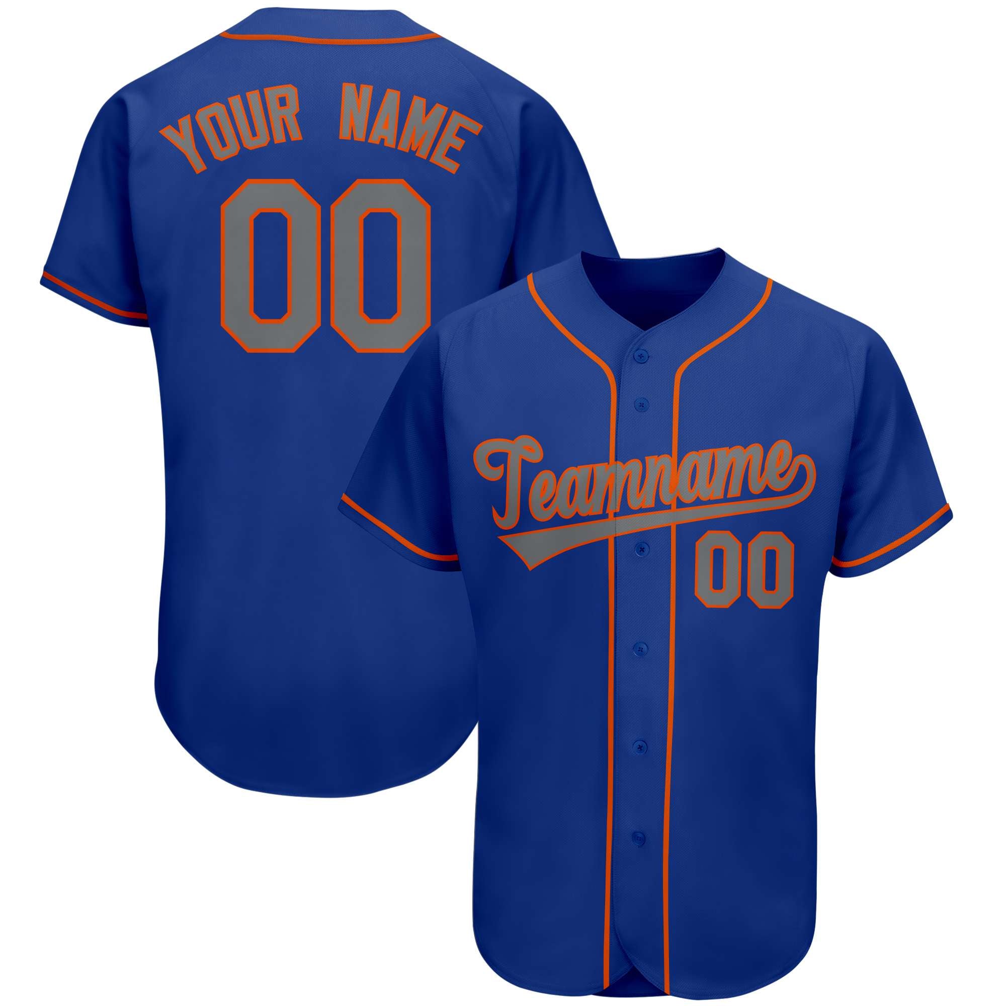 Custom Royal Team Classic Style Authentic Baseball Jersey| KXKSHOP