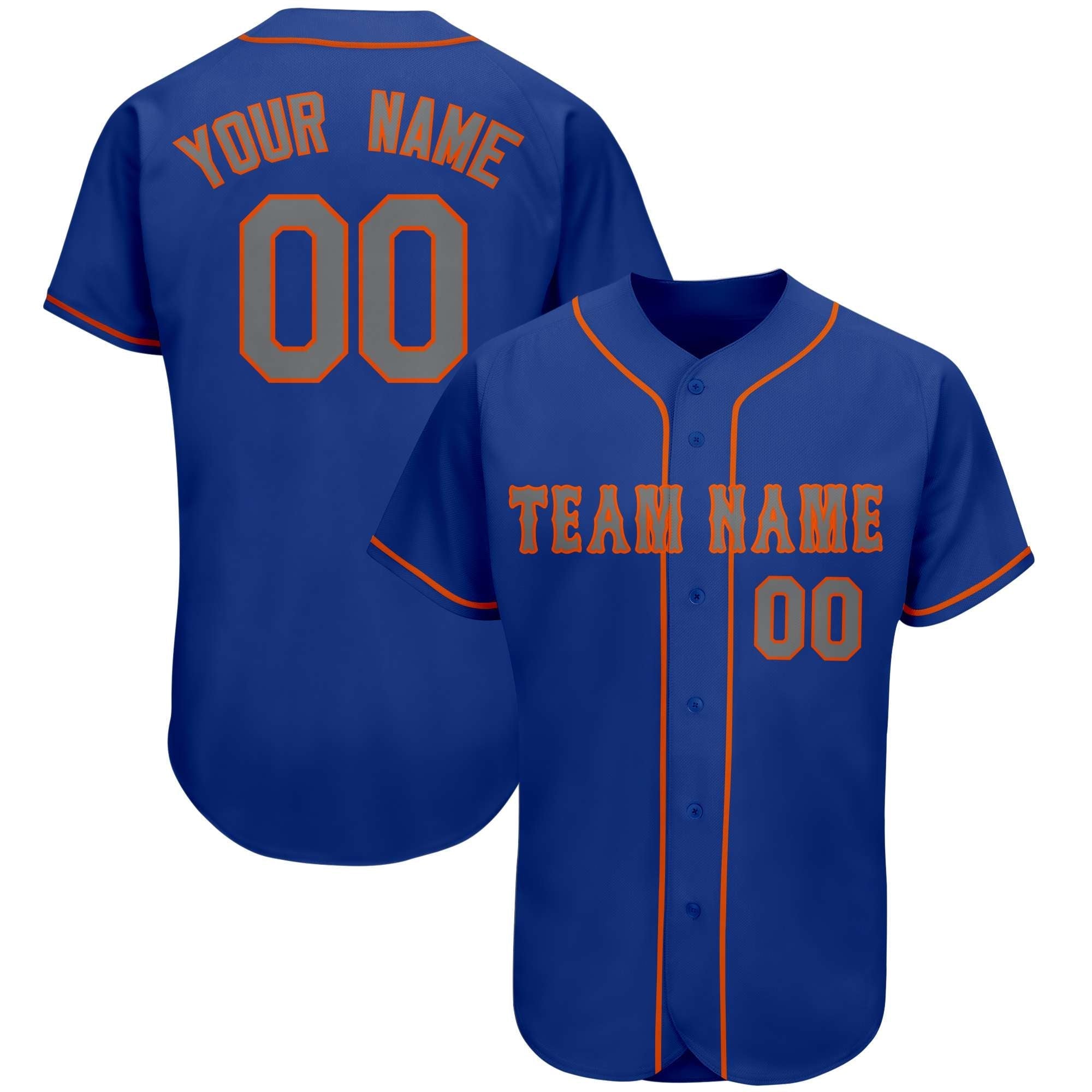 Custom Royal Team Classic Style Authentic Baseball Jersey| KXKSHOP