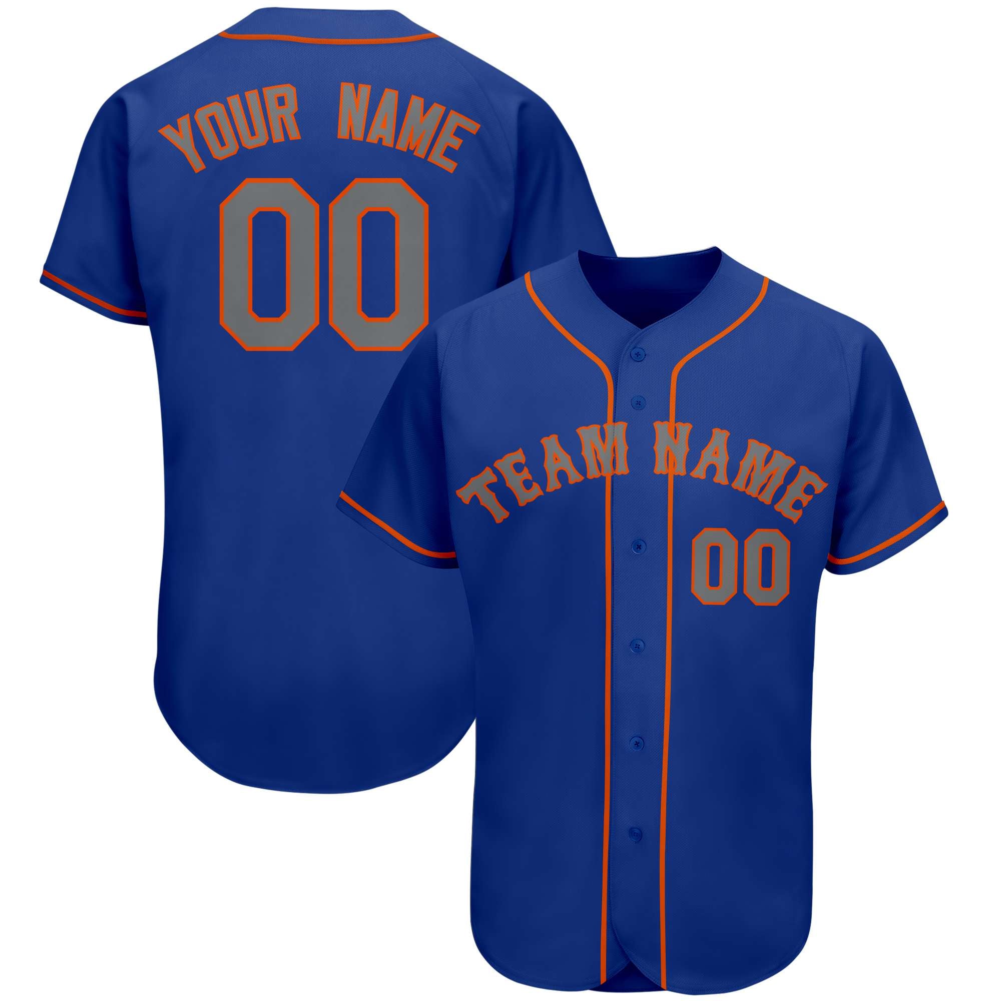 Custom Royal Team Classic Style Authentic Baseball Jersey| KXKSHOP