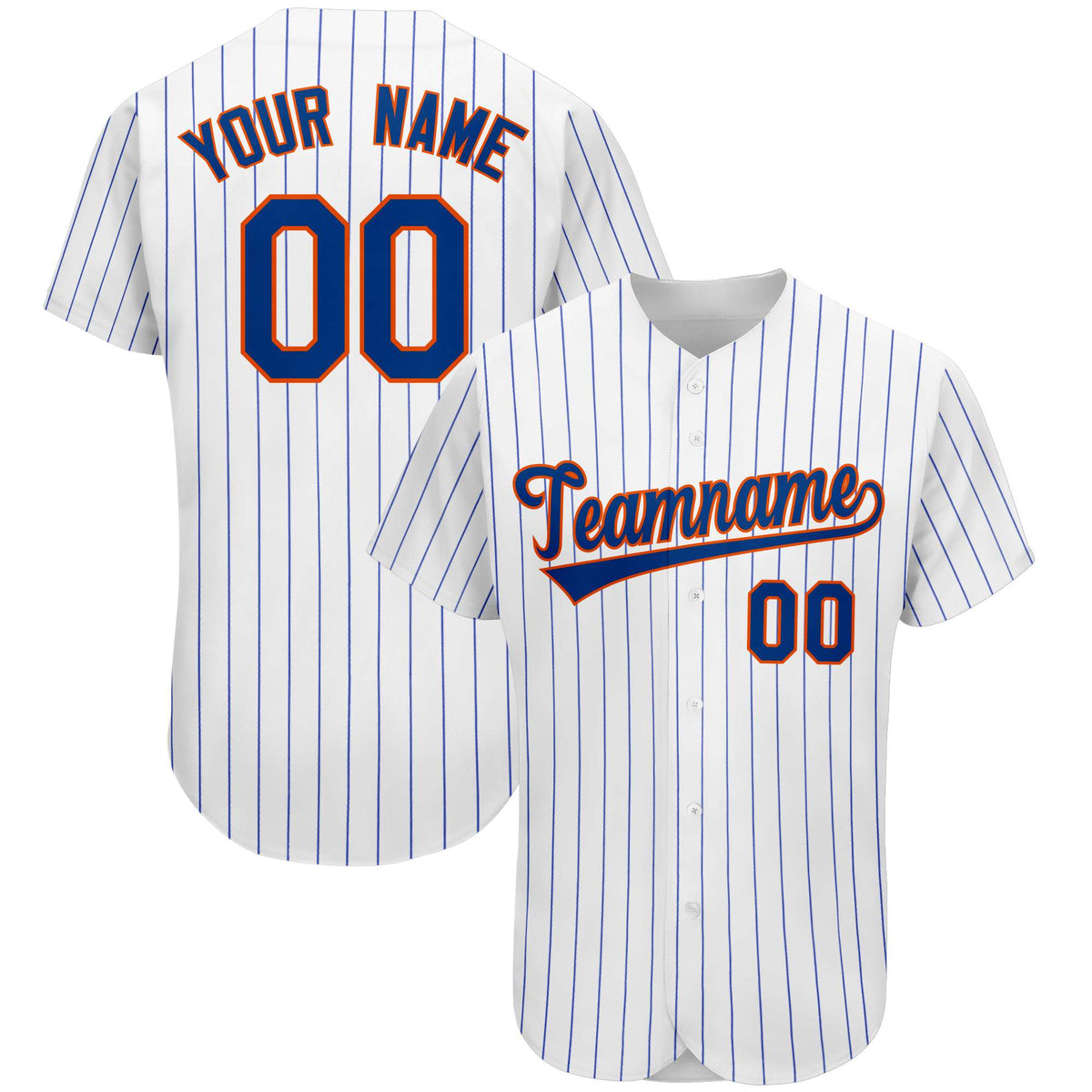 Custom Royal Team Classic Style Stripe Fashion Authentic Baseball Jersey| KXKSHOP