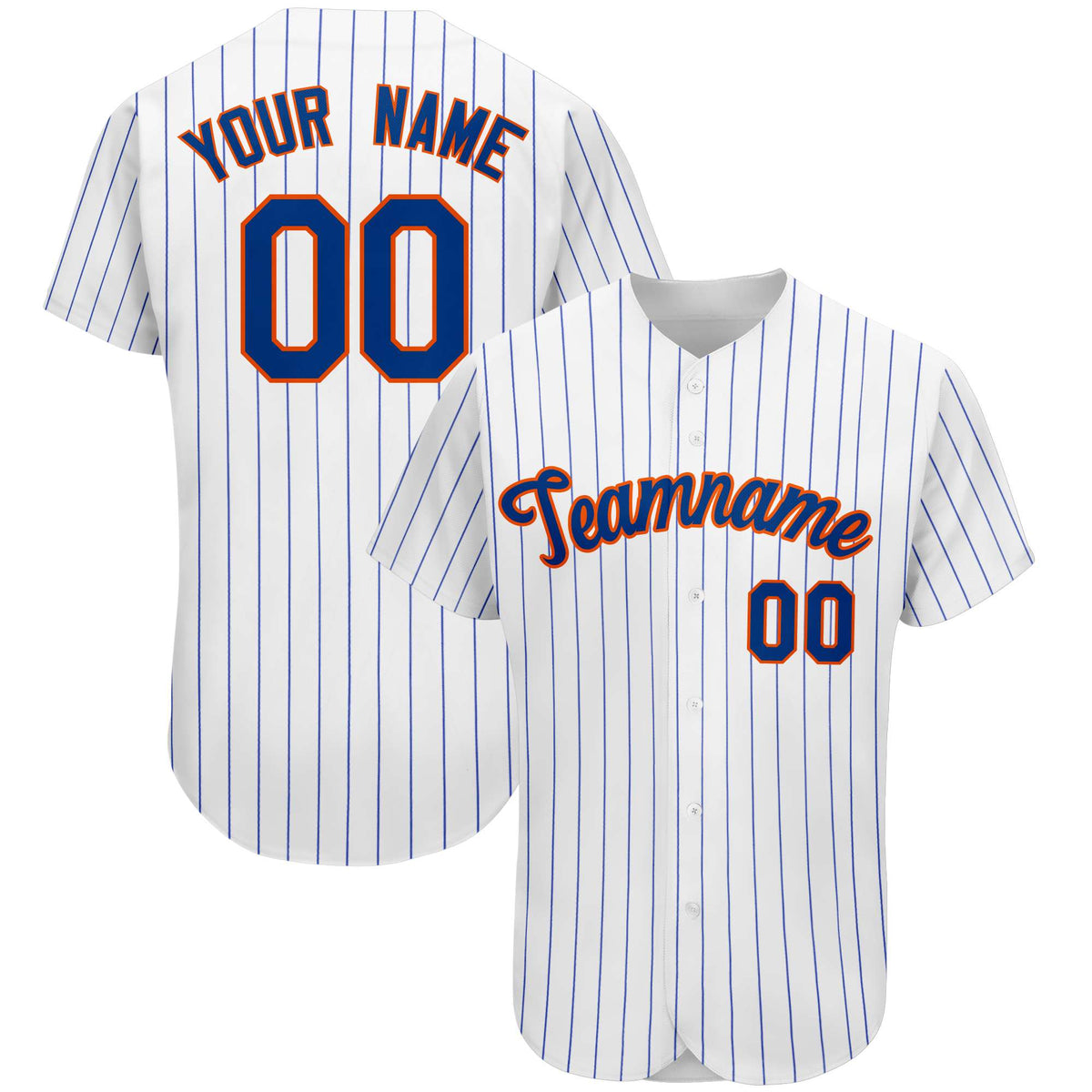 Custom Royal Team Classic Style Stripe Fashion Authentic Baseball Jersey| KXKSHOP