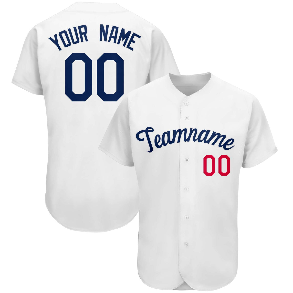Custom White Team Classic Style Authentic Baseball Jersey| KXKSHOP