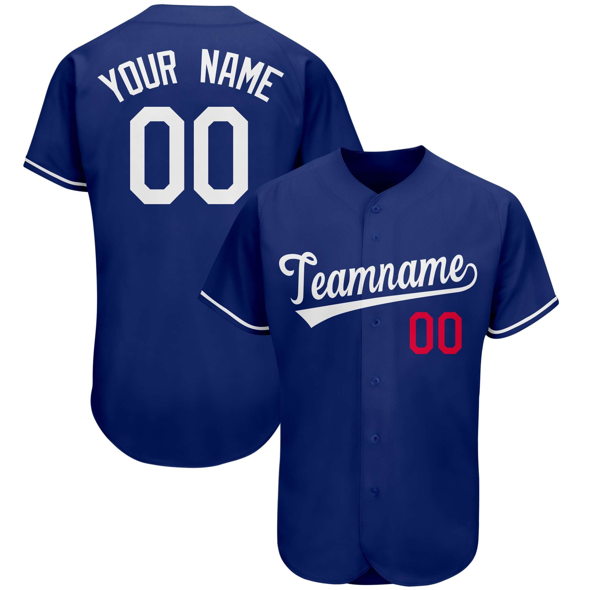 Custom Royal Team Classic Style Authentic Baseball Jersey| KXKSHOP