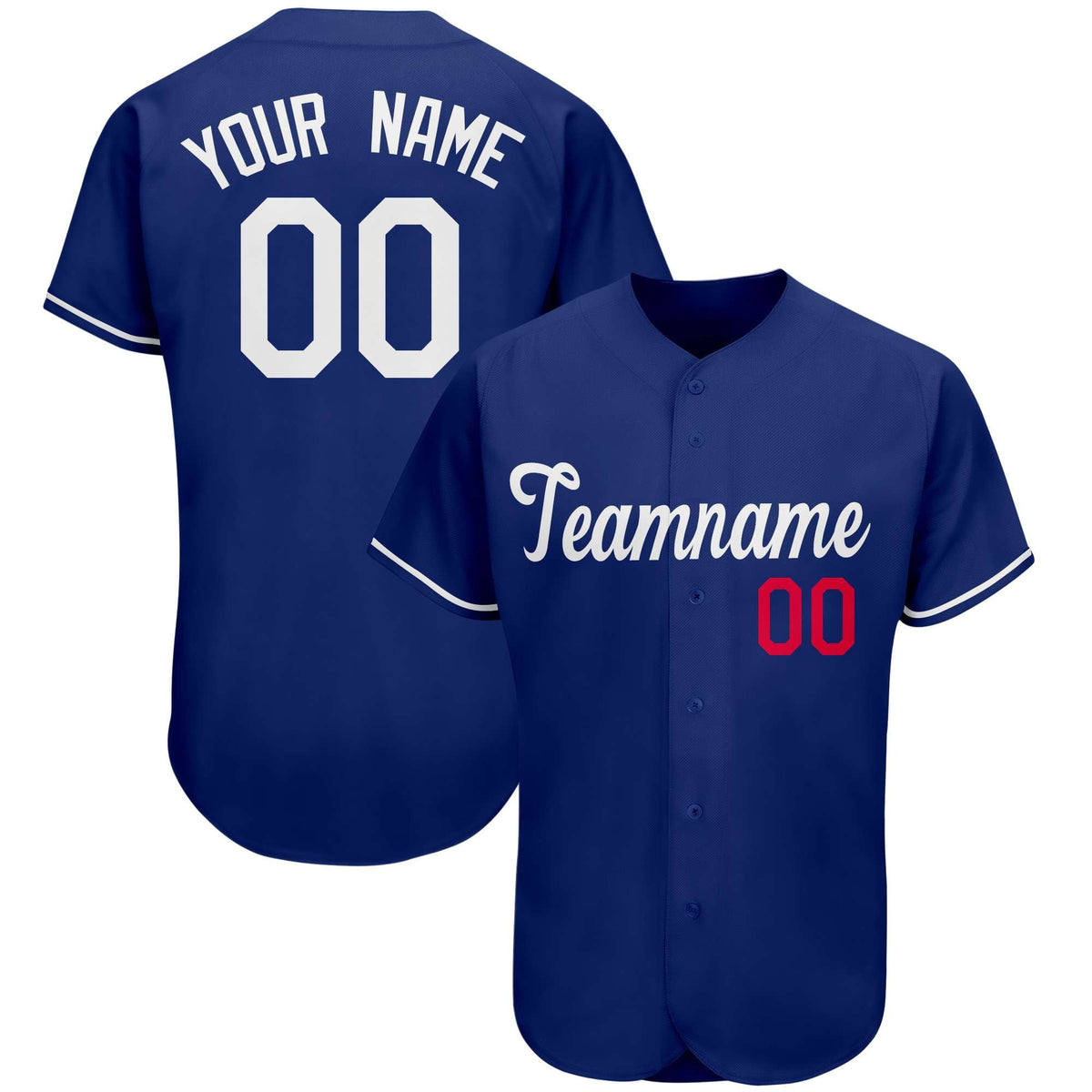 Custom Royal Team Classic Style Authentic Baseball Jersey| KXKSHOP