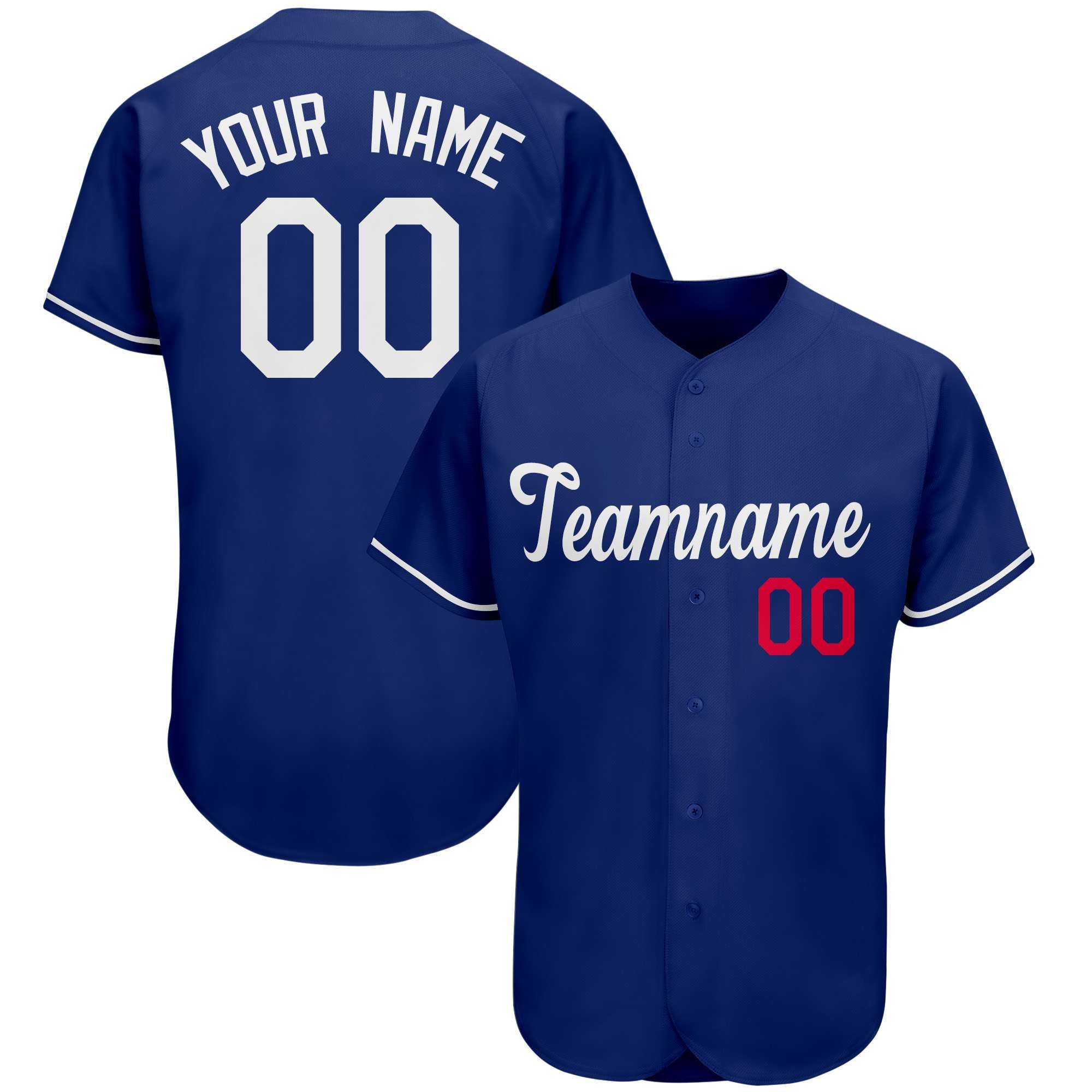Custom Royal Team Classic Style Authentic Baseball Jersey| KXKSHOP