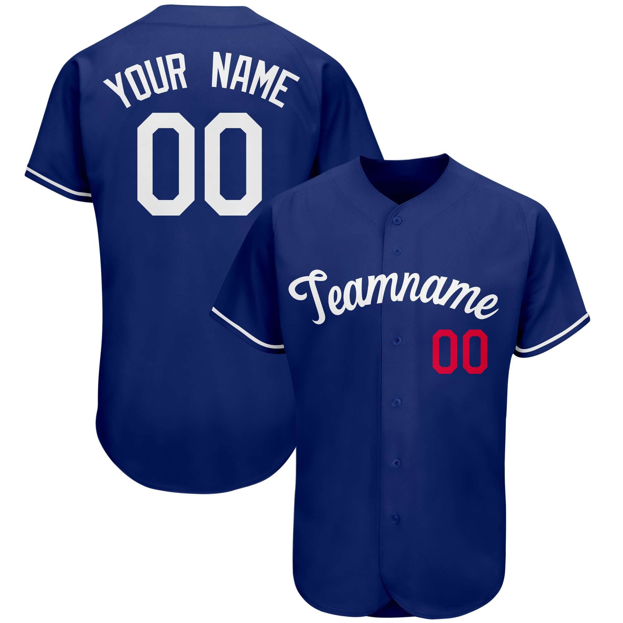 Custom Royal Team Classic Style Authentic Baseball Jersey| KXKSHOP