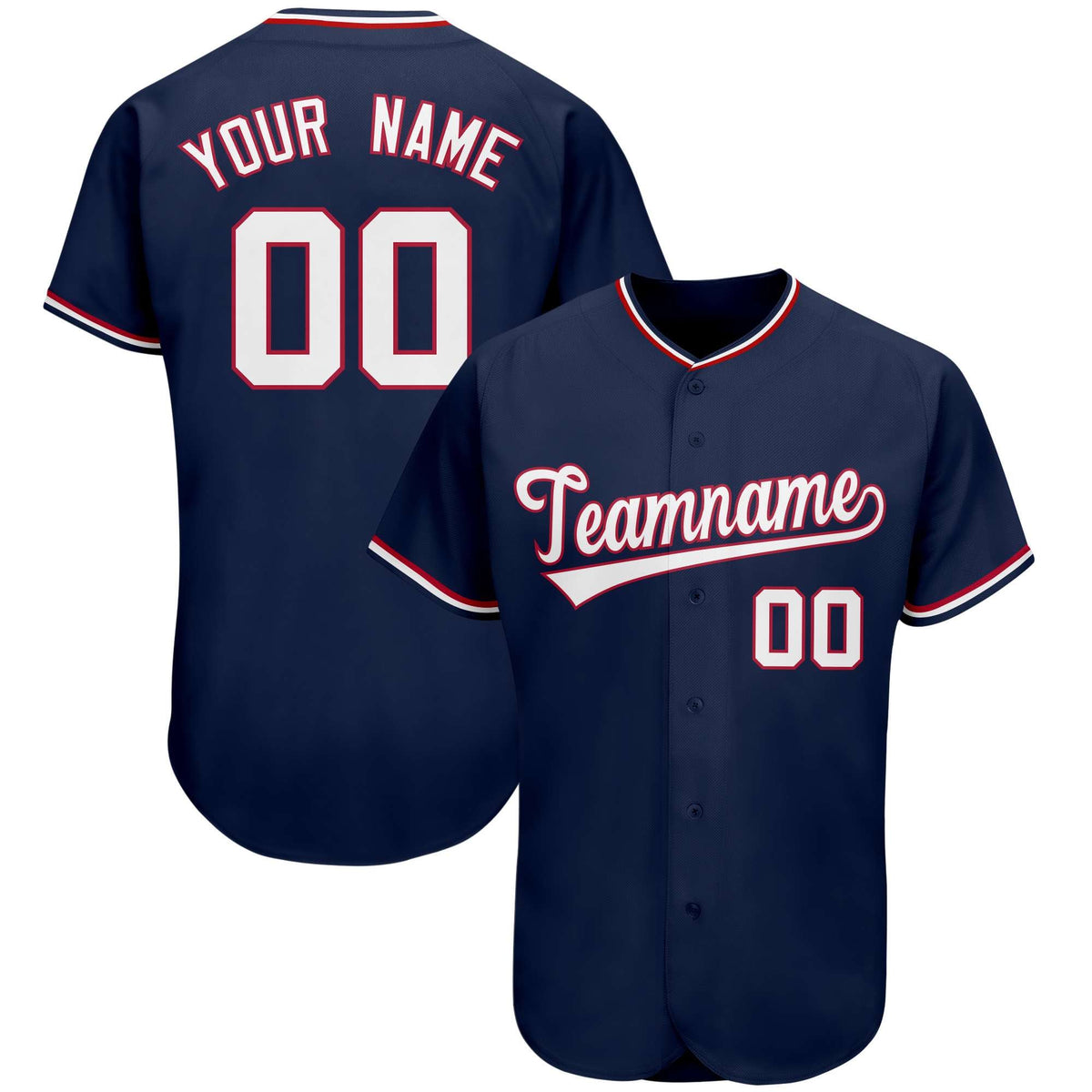 Custom Navy Team Classic Style Authentic Baseball Jersey| KXKSHOP