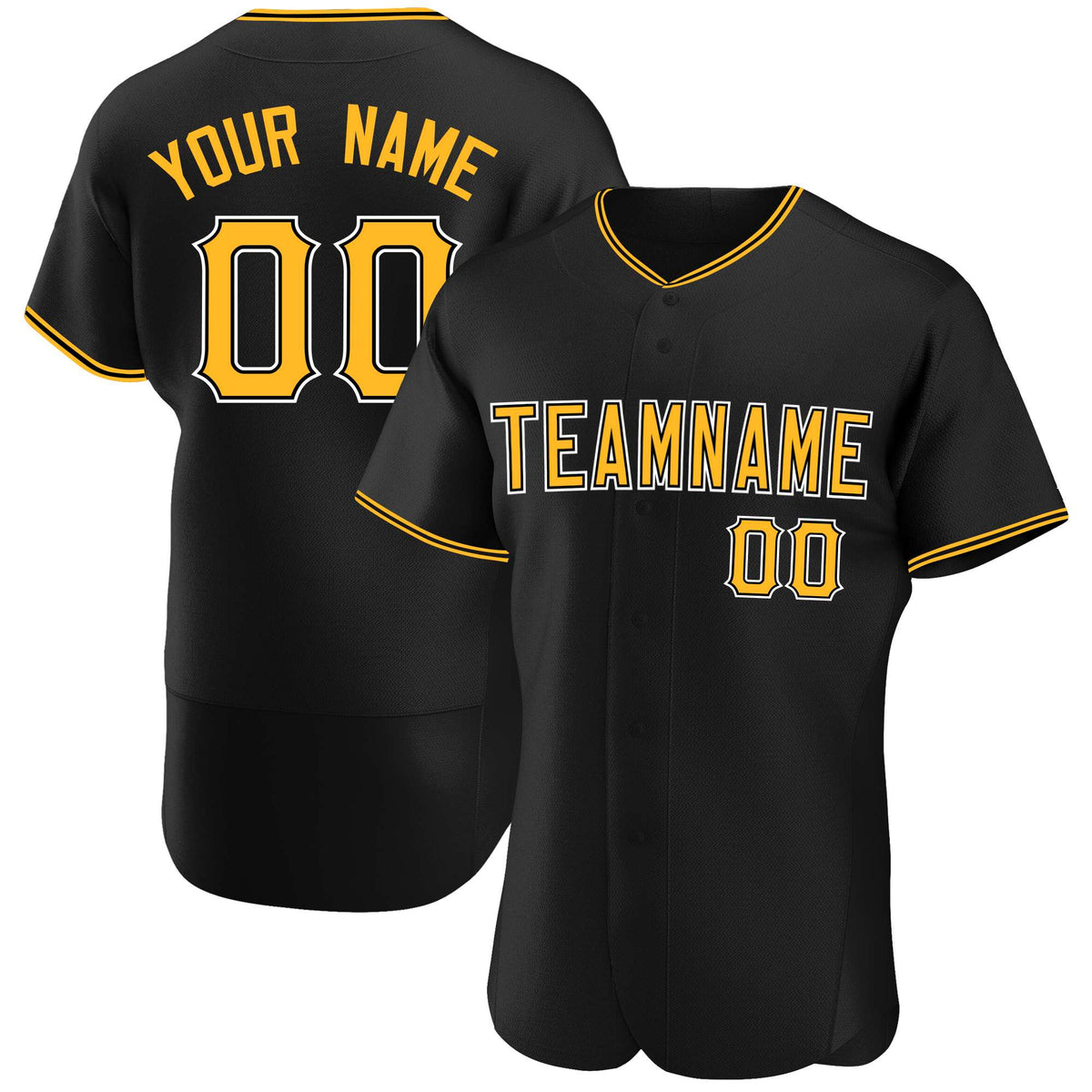 Custom Black Team Classic Style Authentic Baseball Jersey| KXKSHOP