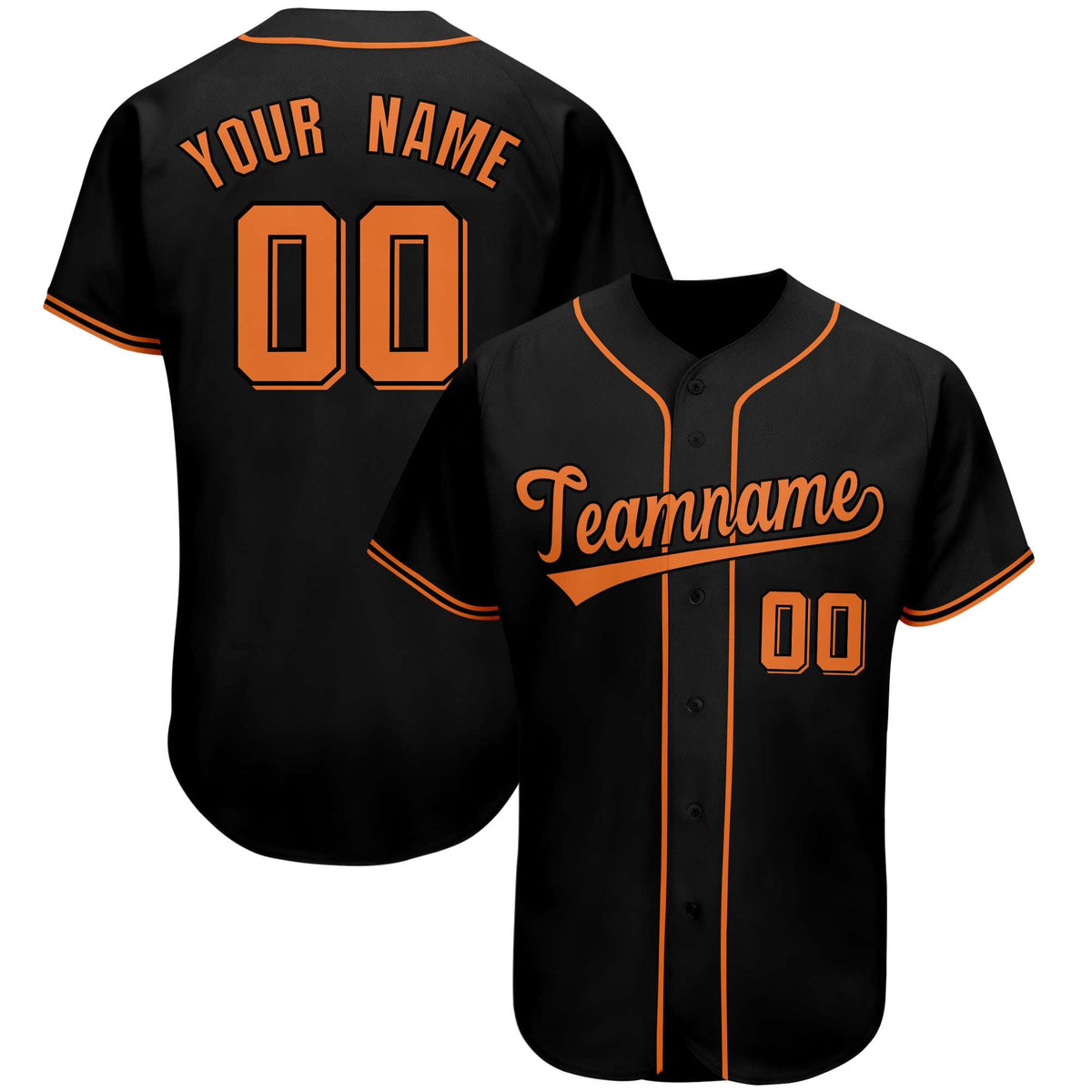 Custom Black Team Classic Style Authentic Baseball Jersey| KXKSHOP