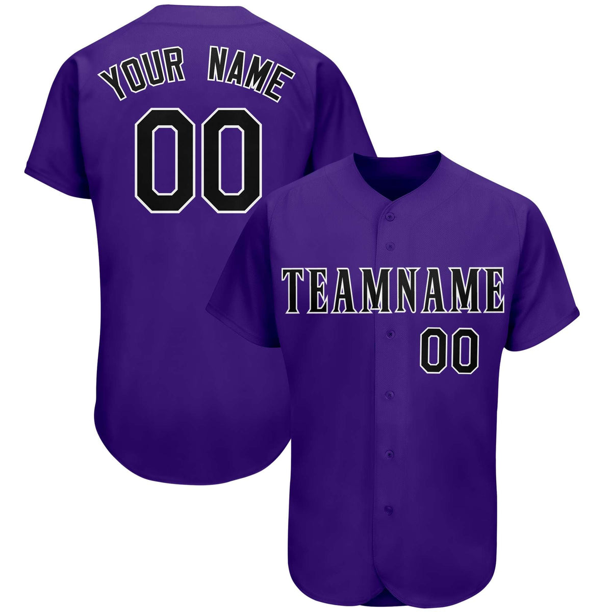 Custom Purple Team Classic Style Authentic Baseball Jersey| KXKSHOP