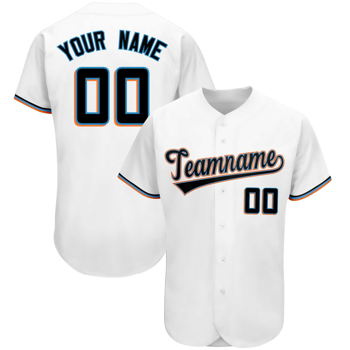 Custom White Team Classic Style Authentic Baseball Jersey| KXKSHOP