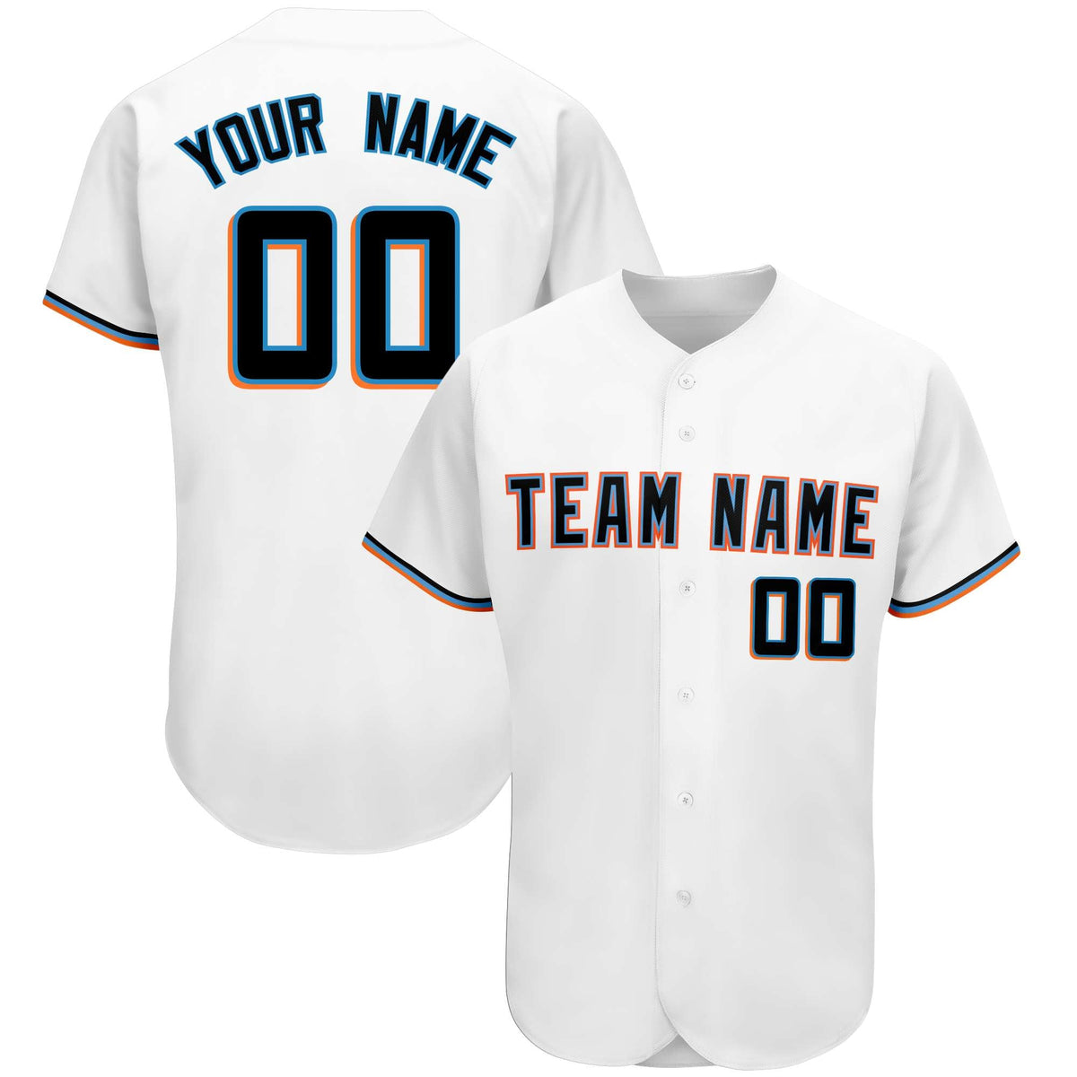 Custom White Team Classic Style Authentic Baseball Jersey| KXKSHOP