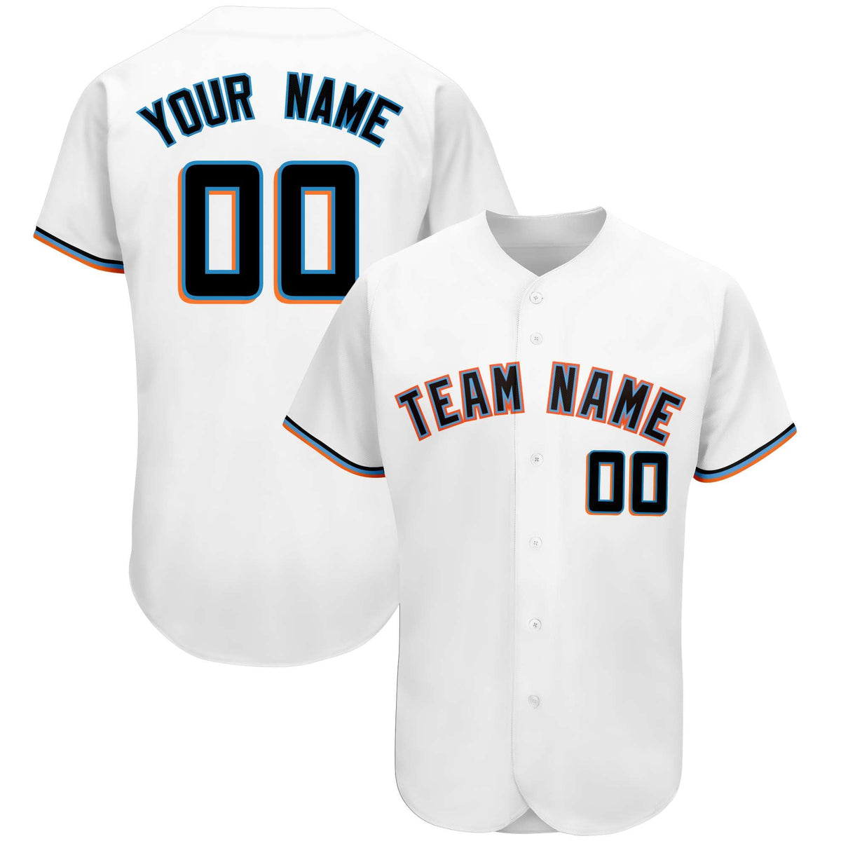 Custom White Team Classic Style Authentic Baseball Jersey| KXKSHOP