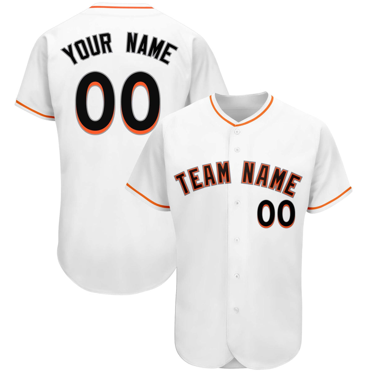 Custom White Team Classic Style Authentic Baseball Jersey| KXKSHOP