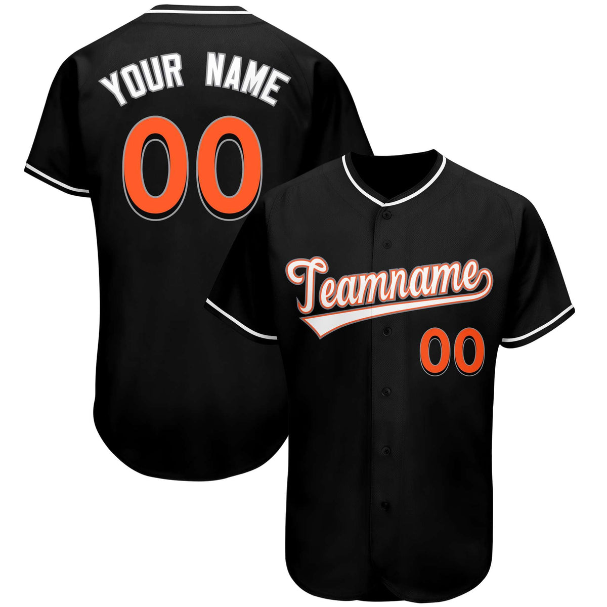 Custom Black Team Classic Style Authentic Baseball Jersey| KXKSHOP