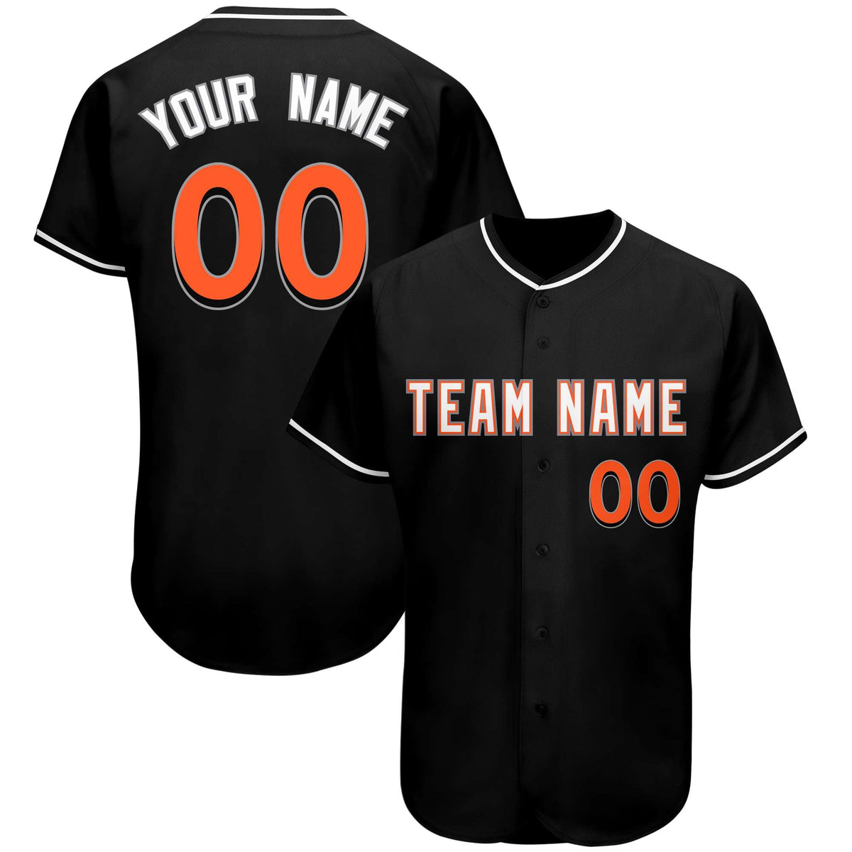 Custom Black Team Classic Style Authentic Baseball Jersey| KXKSHOP