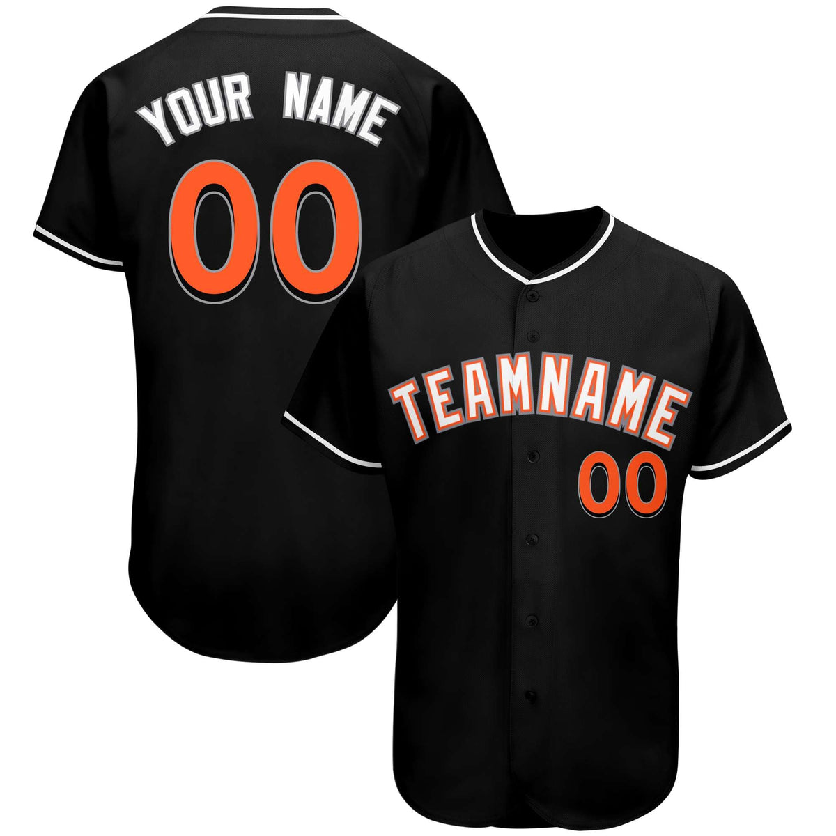 Custom Black Team Classic Style Authentic Baseball Jersey| KXKSHOP